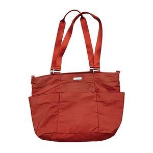 Baggallini Burnt Orange Medium Shoulder Bag Tote Handbag Purse Nylong Travel